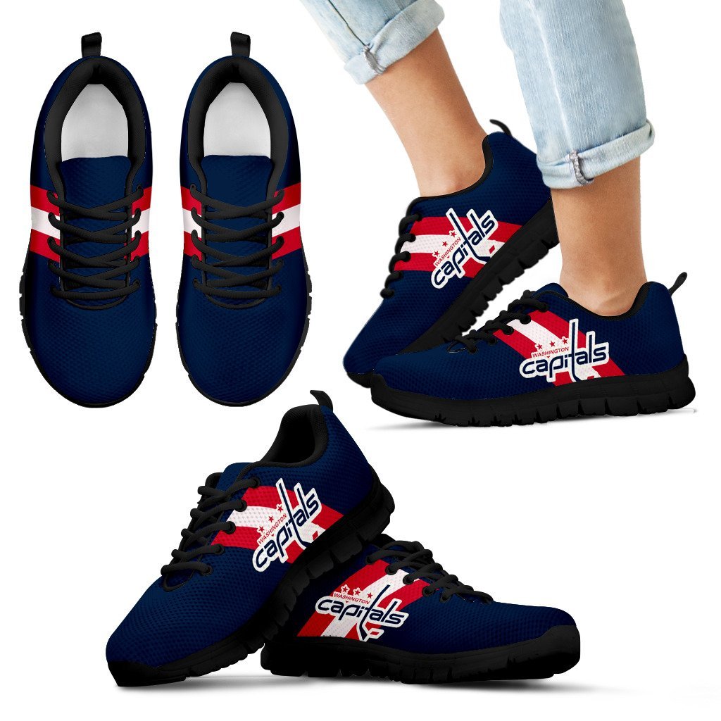 Three Colors Vertical Washington Capitals Sneakers