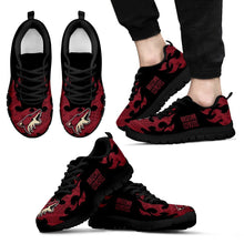 Load image into Gallery viewer, Tribal Flames Pattern Arizona Coyotes Sneakers