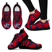 Load image into Gallery viewer, Brush Strong Cracking Comfortable Columbus Blue Jackets Sneakers