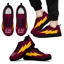 Load image into Gallery viewer, Thunder Lightning Amazing Pictures Pretty Logo Central Michigan Chippewas Sneakers