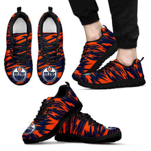 Load image into Gallery viewer, Brush Strong Cracking Comfortable Edmonton Oilers Sneakers