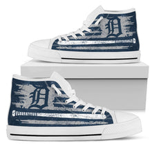 Load image into Gallery viewer, American Flag Vintage Baseball Detroit Tigers High Top Shoes