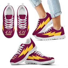 Load image into Gallery viewer, Thunder Lightning Amazing Pictures Pretty Logo Central Michigan Chippewas Sneakers