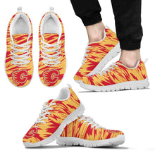 Load image into Gallery viewer, Brush Strong Cracking Comfortable Calgary Flames Sneakers