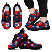Load image into Gallery viewer, Toronto Blue Jays Cotton Camouflage Fabric Military Solider Style Sneakers