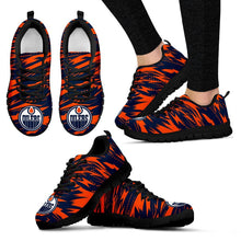 Load image into Gallery viewer, Brush Strong Cracking Comfortable Edmonton Oilers Sneakers