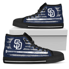 Load image into Gallery viewer, American Flag Vintage Baseball San Diego Padres High Top Shoes