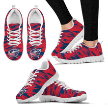 Load image into Gallery viewer, Brush Strong Cracking Comfortable Columbus Blue Jackets Sneakers