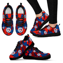 Load image into Gallery viewer, Toronto Blue Jays Cotton Camouflage Fabric Military Solider Style Sneakers