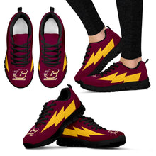 Load image into Gallery viewer, Thunder Lightning Amazing Pictures Pretty Logo Central Michigan Chippewas Sneakers