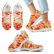 Load image into Gallery viewer, Brush Strong Cracking Comfortable Calgary Flames Sneakers