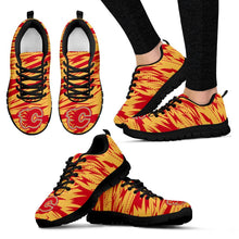 Load image into Gallery viewer, Brush Strong Cracking Comfortable Calgary Flames Sneakers