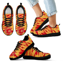 Load image into Gallery viewer, Brush Strong Cracking Comfortable Calgary Flames Sneakers