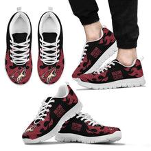 Load image into Gallery viewer, Tribal Flames Pattern Arizona Coyotes Sneakers