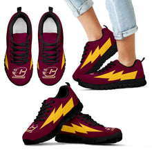 Load image into Gallery viewer, Thunder Lightning Amazing Pictures Pretty Logo Central Michigan Chippewas Sneakers