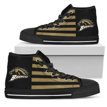 Load image into Gallery viewer, American Flag Western Michigan Broncos High Top Shoes