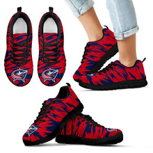 Load image into Gallery viewer, Brush Strong Cracking Comfortable Columbus Blue Jackets Sneakers