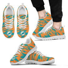 Load image into Gallery viewer, Brush Strong Cracking Comfortable Miami Dolphins Sneakers