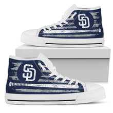 Load image into Gallery viewer, American Flag Vintage Baseball San Diego Padres High Top Shoes