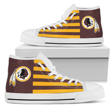 Load image into Gallery viewer, American Flag Washington Redskins High Top Shoes