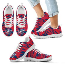 Load image into Gallery viewer, Brush Strong Cracking Comfortable Columbus Blue Jackets Sneakers
