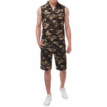 Load image into Gallery viewer, 2019 New Arrival Men Sets Summer Army Camouflage Tank Top Casual Slim Tops Unisex Sleeveless Outwear Plus Size S-3XL